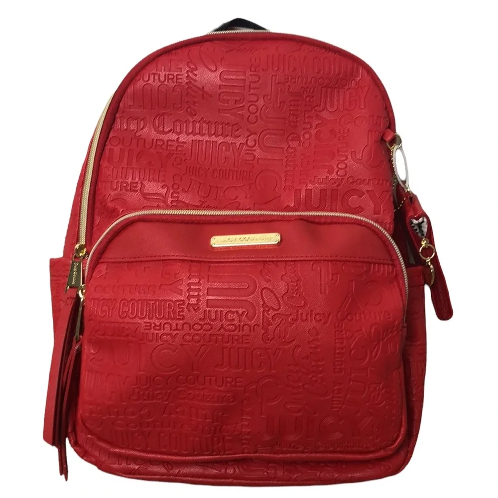 Juicy Couture Red Backpack with Coin Purse